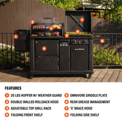 22" XL Griddle Pellet Grill Combo Bundle