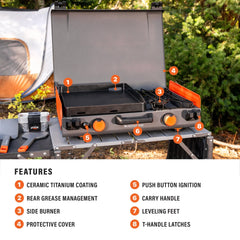 12" x 14" Griddle with Side Burner
